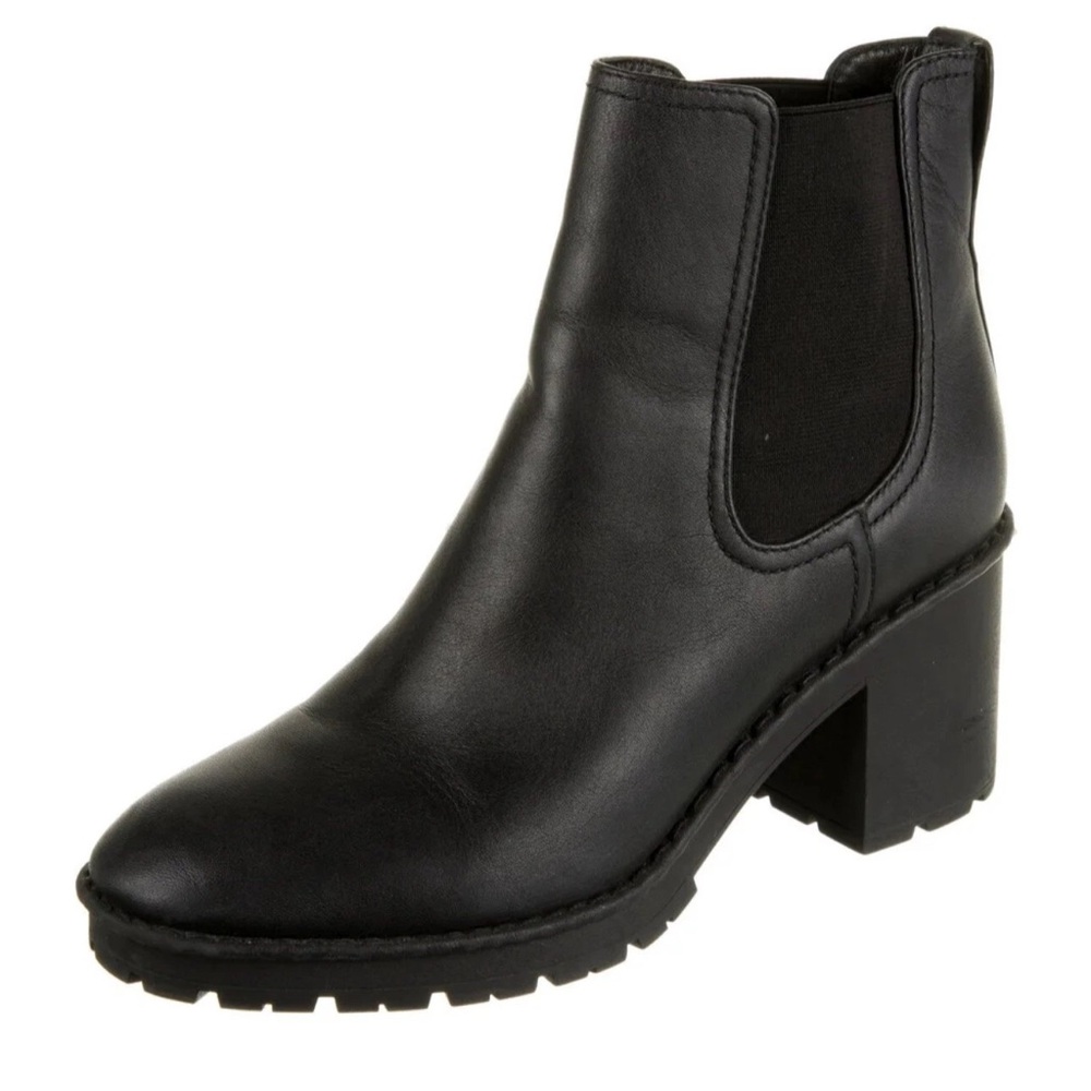 VINCE Women Chelsea Slip On Casual US 10 Black Leather Ankle Boots SAVE BIG! New